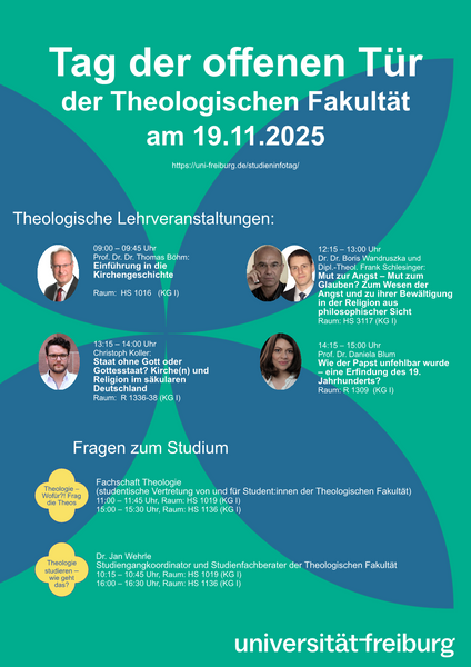 Quelle: Theologische Fakultät der Albert-Ludwigs-Universität Freiburg